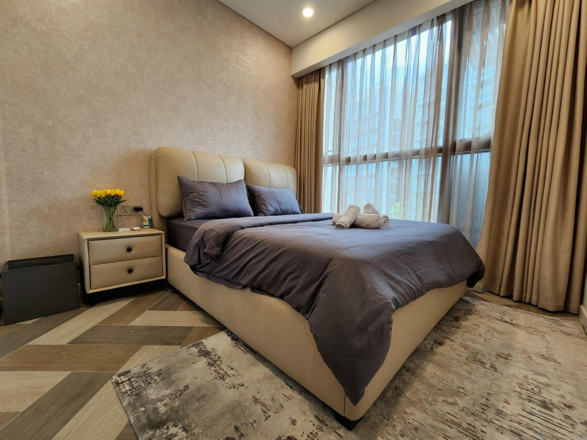 הו צ'י מין סיטי The Crest-Central Saigon Riverside -Free Pool-Gym-Sauna Room-Yoga Room מראה חיצוני תמונה